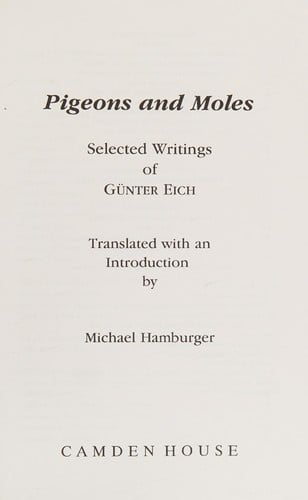 Pigeons and moles