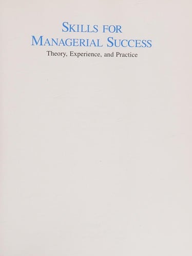 Skills for Managerial Success