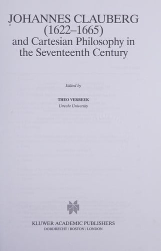 Johannes Clauberg (1622-1665)