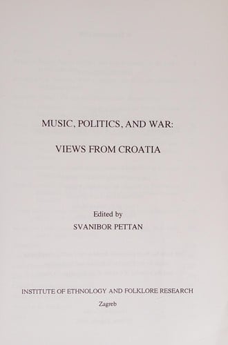 Music, politics, and war
