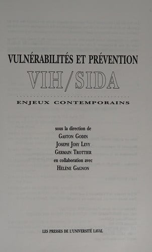 Vulnérabilités et prévention VIH/SIDA