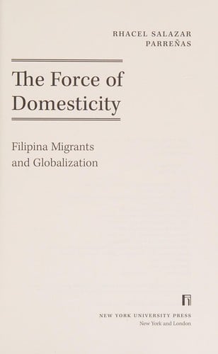 The force of domesticity