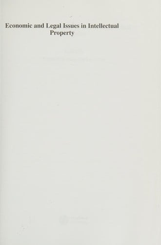 Economic and legal issues in intellectual property