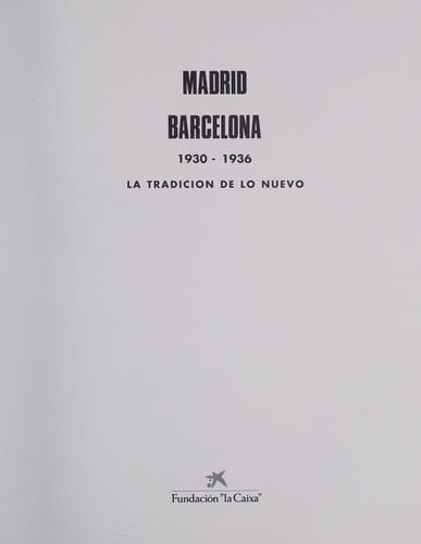 Madrid, Barcelona, 1930-1936