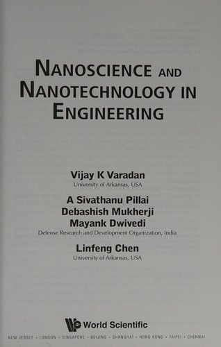 Nanoscience and nanotechnology in engineering