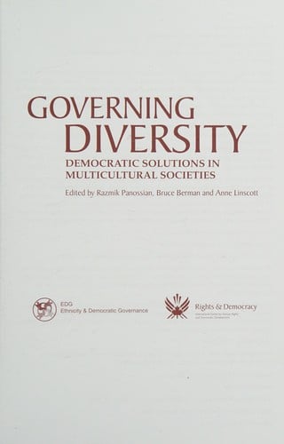 Governing diversity