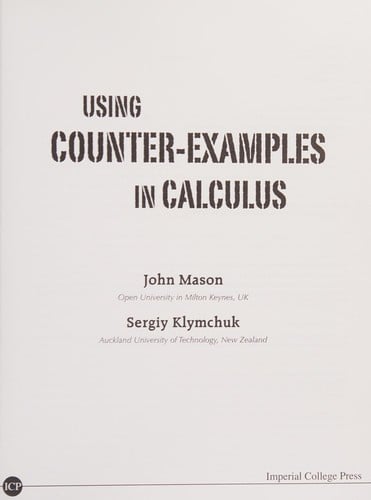 Using counter-examples in calculus