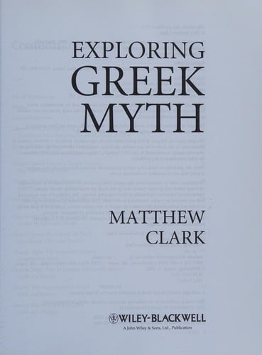 Exploring Greek myth