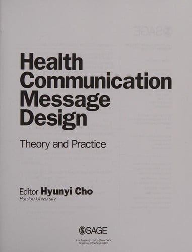 Health communication message design