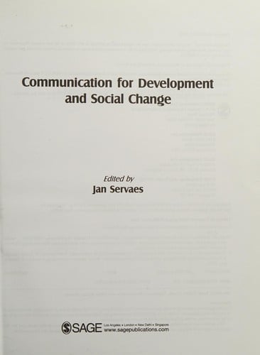 Communication for development and social change