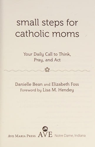 Small steps for Catholic moms