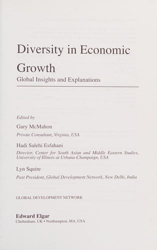 Diversity in economic growth