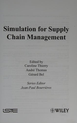 Simulation for supply chain management