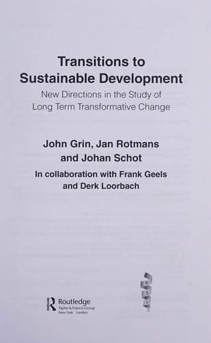 Transitions to sustainable development