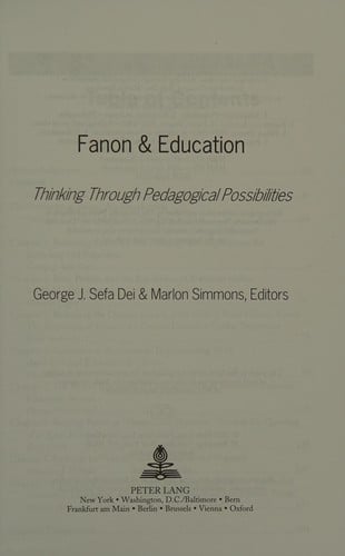 Fanon & education