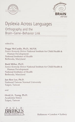 Dyslexia across languages