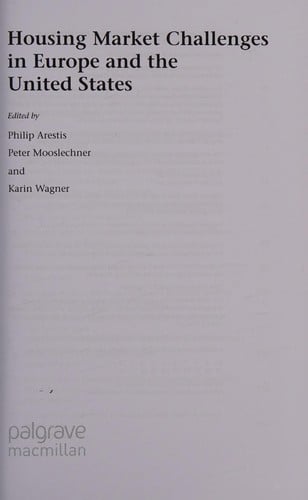 Housing market challenges in Europe and the United States