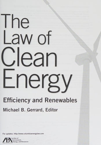 The law of clean energy
