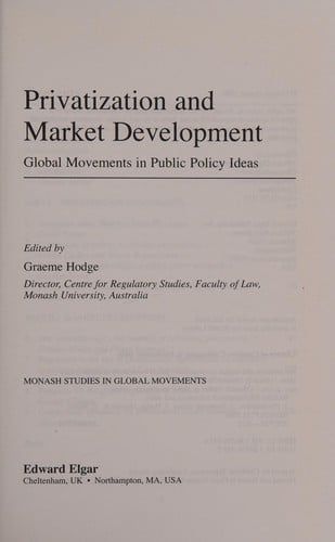 Privatization and market development