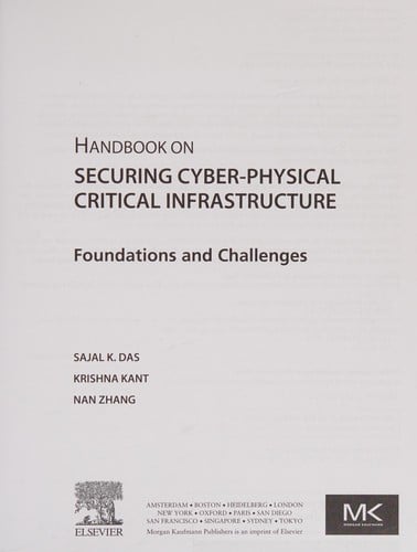 Handbook on securing cyber-physical critical infrastructure
