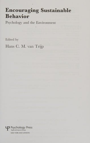 Encouraging sustainable behavior