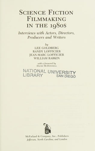 Science Fiction Filmmaking in the 1980s