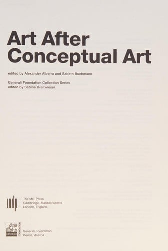 Art after conceptual art