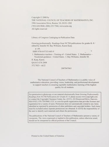 Growing professionally