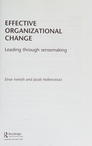 Effective organizational change