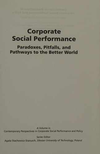 Corporate social performance