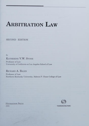 Arbitration law
