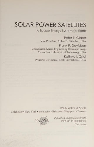 Solar power satellites