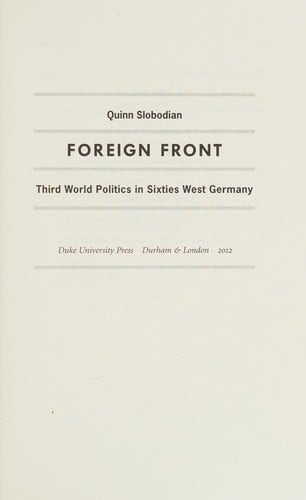 Foreign front