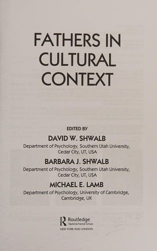 Fathers in cultural context