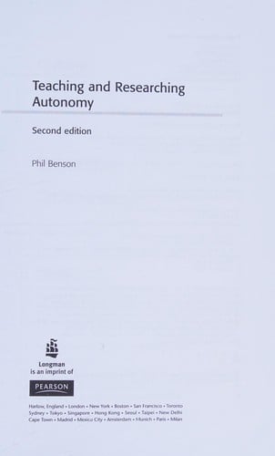 Teaching and researching autonomy in language learning