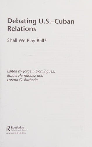 Debating U.S.-Cuban relations