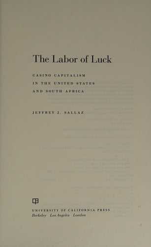 The labor of luck