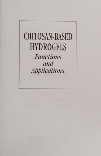 Chitosan-based hydrogels