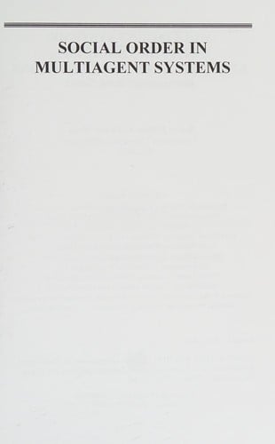 Social order in multiagent systems