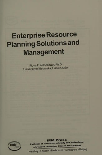 Enterprise resource planning solutions and management
