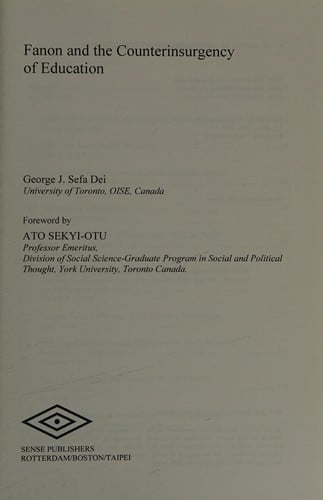 Fanon and the counterinsurgency of education