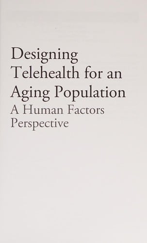 Designing telehealth for an aging population