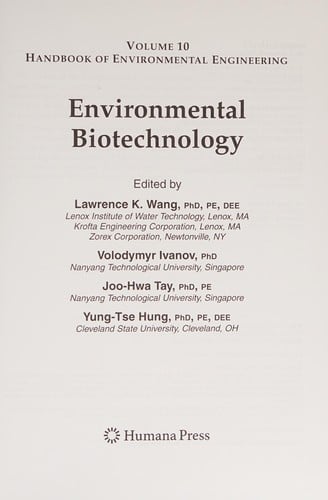 Environmental biotechnology