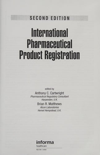 International pharmaceutical product registration