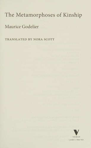 Métamorphoses de la parenté