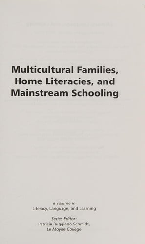 Multicultural families, home literacies, and mainstream schooling