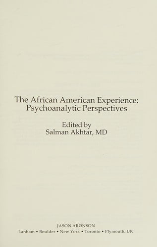 The African American experience
