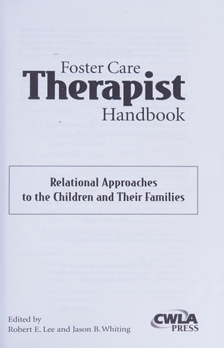 Foster care therapist handbook