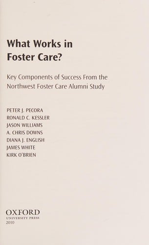 What works in foster care?