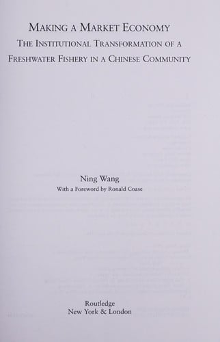 Making a market economy